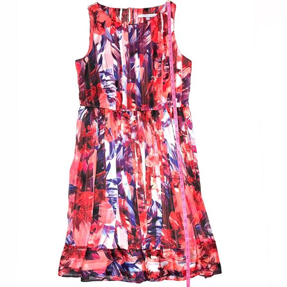 Luxe by Carmen Marc Valvo Floral Fit & Flare Dress Size 14 - Picture 14 of 15